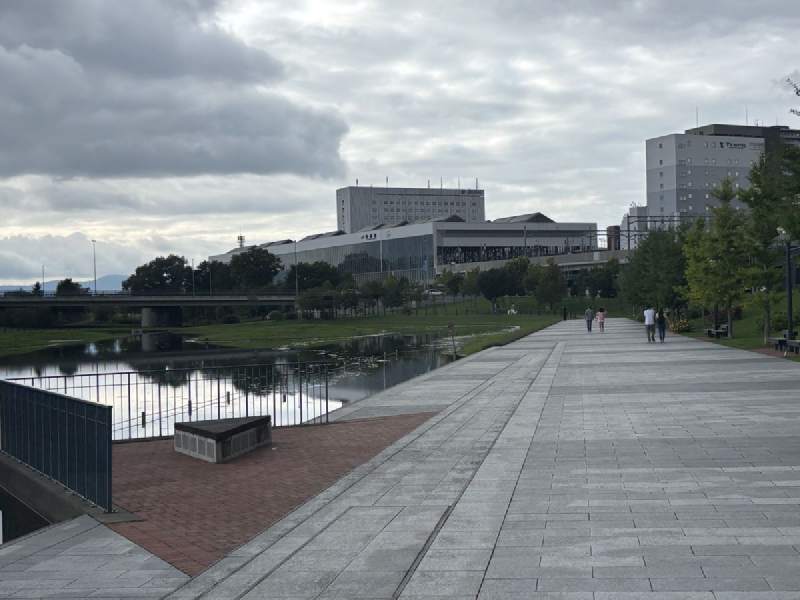 16:14,快到旭川市區的河岸。