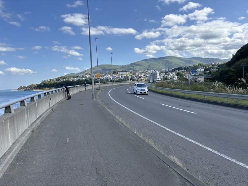 13:08,往札幌的沿海大路。